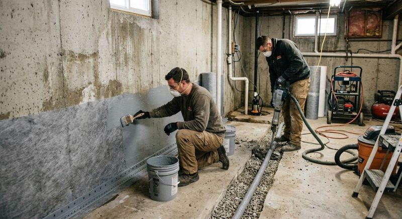 Wet Basement Repair in Greenville, SC